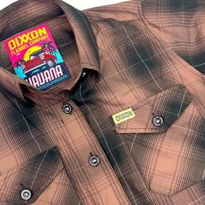 DIXXON Flannel Company Havana Women’s Bamboo Shirt Sleeve Brown Size Small